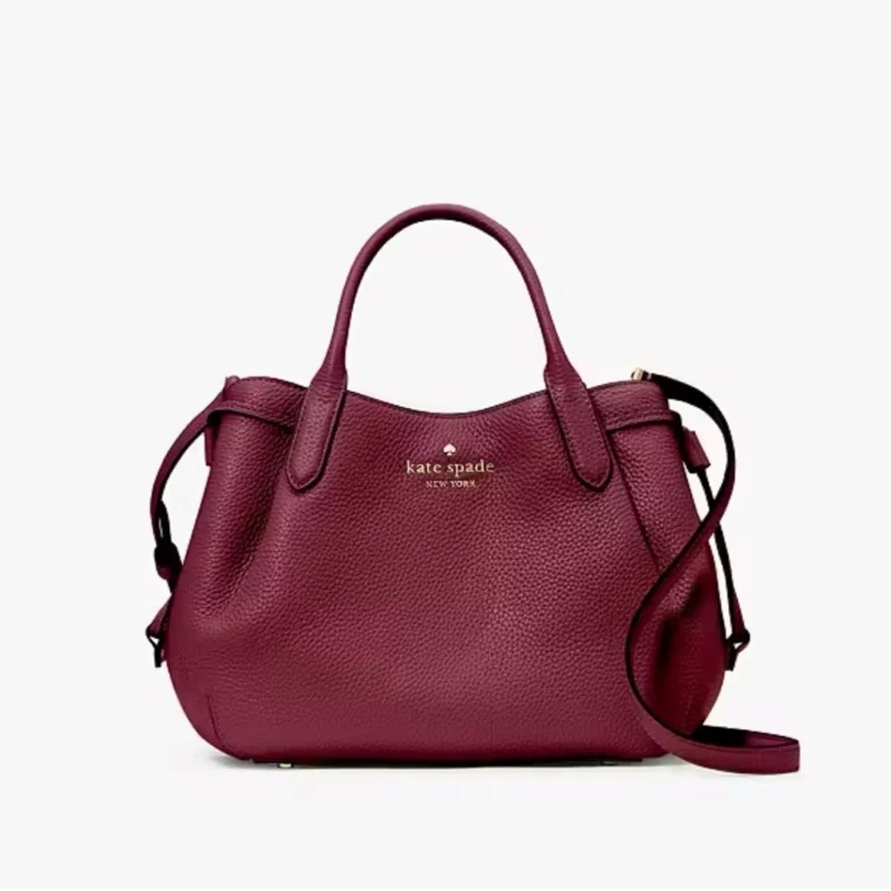 Kate Spade Small Dumpling Burgundy Satchel - Picture 11 of 15
